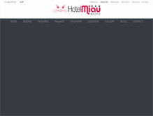 Tablet Screenshot of hotelmiau.com